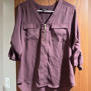 Express long sleeve front zipper